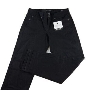Calvin Klein Power Stretch Skinny Crop Chino Pants Women's Size 6 Black Mid Rise